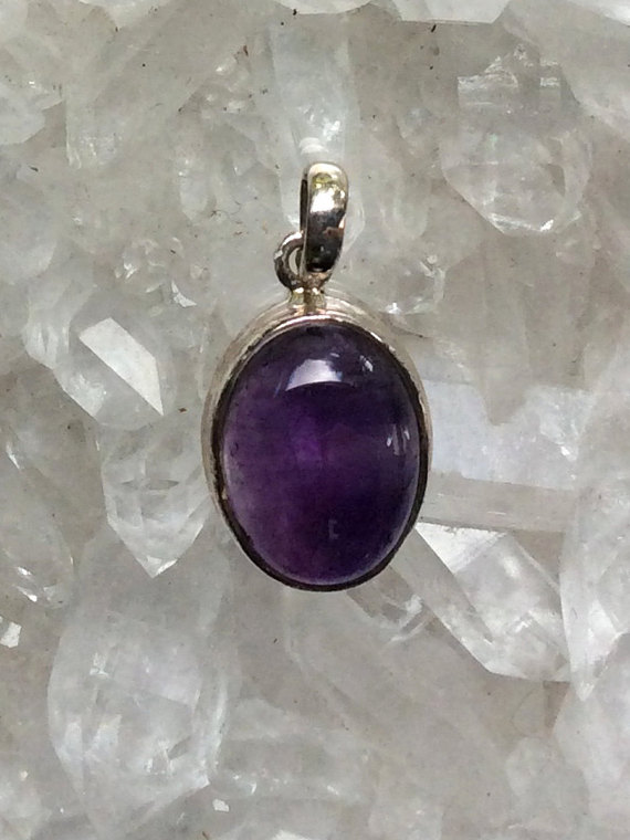 Amethyst Pendant  Amethyst Jewelry Gemstone Pendant  Gemstone Jewelry February Birthstone  February Birthday Gif