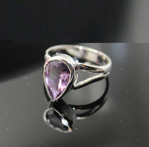 Amethyst Ring,Sterling Silver Ring , Gemstone Ring.