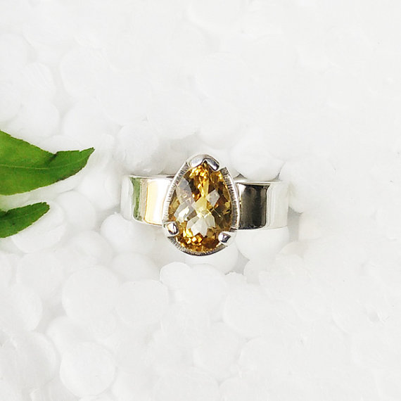 Attractive NATURAL CITRINE Gemstone Ring, Birthstone Ring, 925 Sterling Silver Ring, Handmade Ring, Fashion Beach Ring, Gift Ring