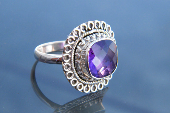 Gorgeous Designer Gemstone Ring, 925 Sterling Silver Handmade Ring