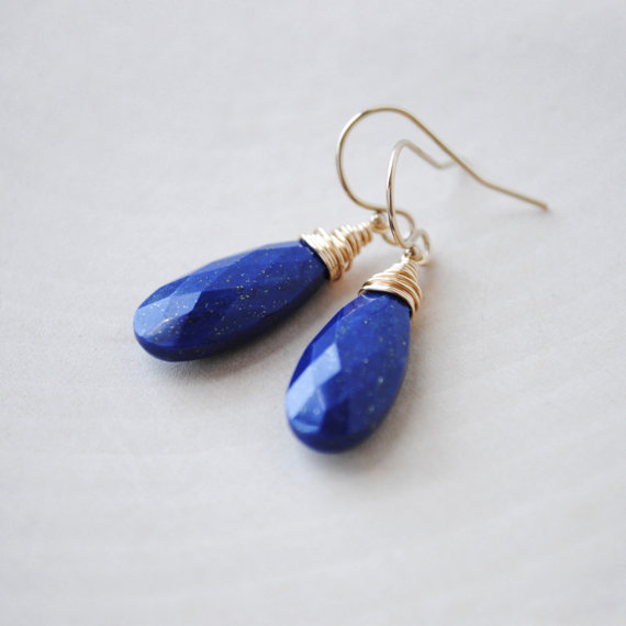 Lapis Lazuli Earrings - Lapis Earrings - Blue Lapis Earrings - Lapis Lazuli Jewelry