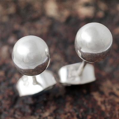 Minimalist Silver 950 Stud Earrings 