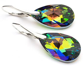 Rainbow Silver earrings