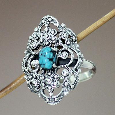 Reconstituted Turquoise Ring 