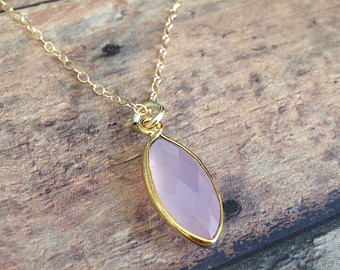 Rose Chalcedony pendant