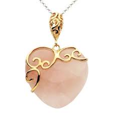 Rose gold plated silver jewellery necklace