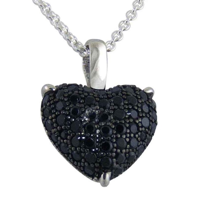 Silver Chain Pave CZ pendant