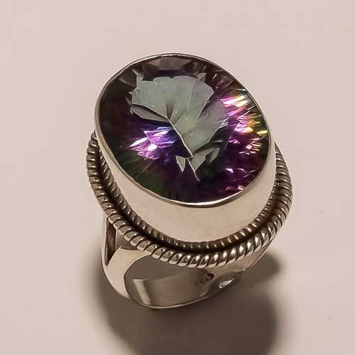 Sterling Silver Mystic Topaz Ring