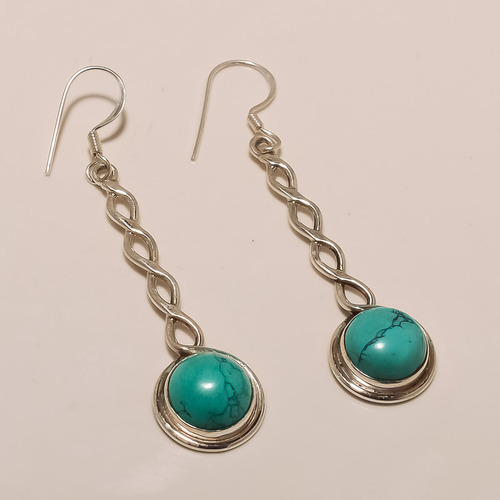 Sterling Silver Turquoise Earring 4.92