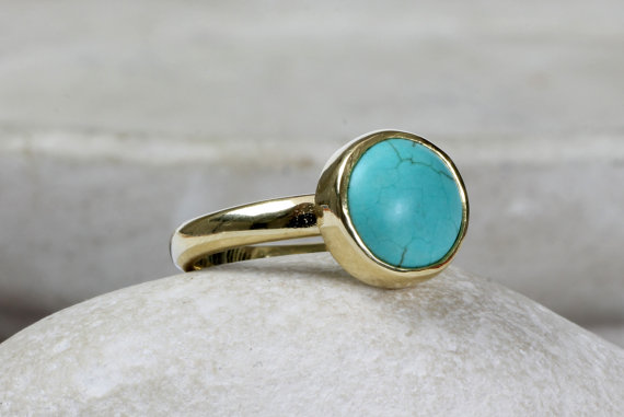 Turquoise ring,December birthstone ring,gold ring,stackable rings,stacking rings,gold stack ring,gemstone ring