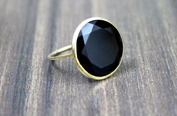 Handmade Products Jewelry Black Onyx Ring Gold Ring Vintage Ring Black Ring Gemstone Ring Gold Black Jewelry Oval Ring Customize Rings Handmade Products Taraazi Com