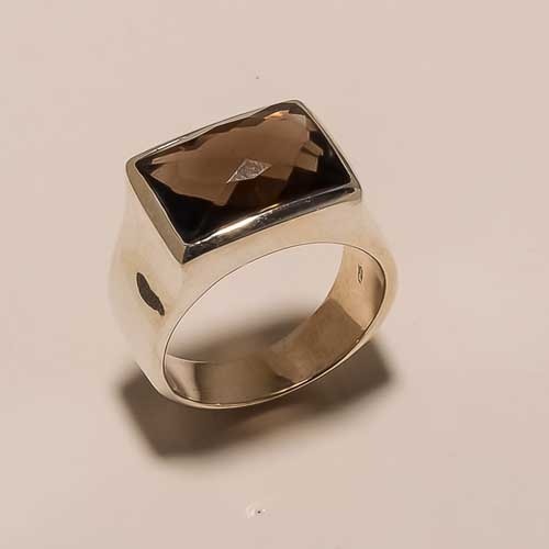 design Sterling Silver Smokey Ring