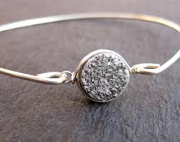 925 sterling silver gemstone handmade bangle