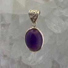 Amethyst Pendant Amethyst Jewelry Gemstone Pendant  Gemstone Jewelry  Dark Purple Pendant
