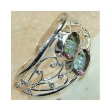 Mystic Topaz Bangle 925 Sterling Silver