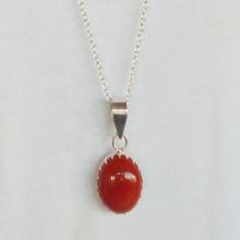 Onyx Necklace, Red Onyx Gemstone Necklace, Onyx Necklace, Onyx Jewelry, Silver Necklace, Pendant Necklace, Gift,Red Necklace, Red Jewelry