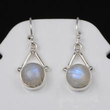 Rainbow Earring,Moonstone Earring, Gemstone Earrings, 925 Sterling Silver Earrings, Wedding & Party Wear Earrings Jewelry