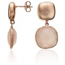 Rose Chalcedony earrings