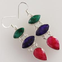 Ruby Earring, It Is An Excellent Stone For Recharging Your Energy Levels, Solid Sterling Silver Gemstone