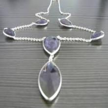 Silver Bezel Necklace