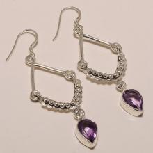 Sterling Silver Amethyst Earring 6.20