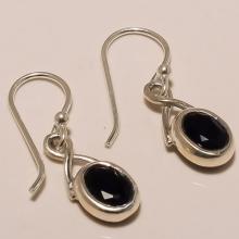 Sterling Silver Black Onyx Earring