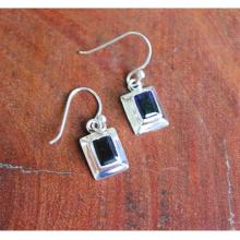 Sterling Silver Iolite Earrings, Iolite Jewelry, 925 Sterling Silver Jewelry, Dangle Earrings, Statement Earrings