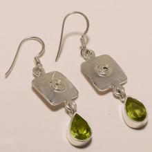 Sterling Silver Peridot Earring 5.33