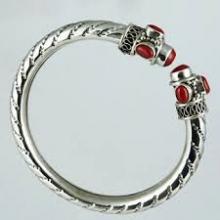 925 sterling silver gemstone handmade bangle