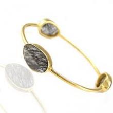 925 sterling silver gemstone handmade bangle