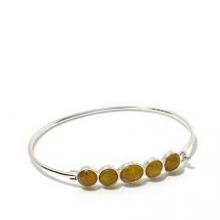 925 sterling silver gemstone handmade bangle