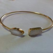 white druzy faishonable bangle